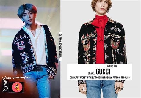 gucci taehyung price|bts Gucci outfits.